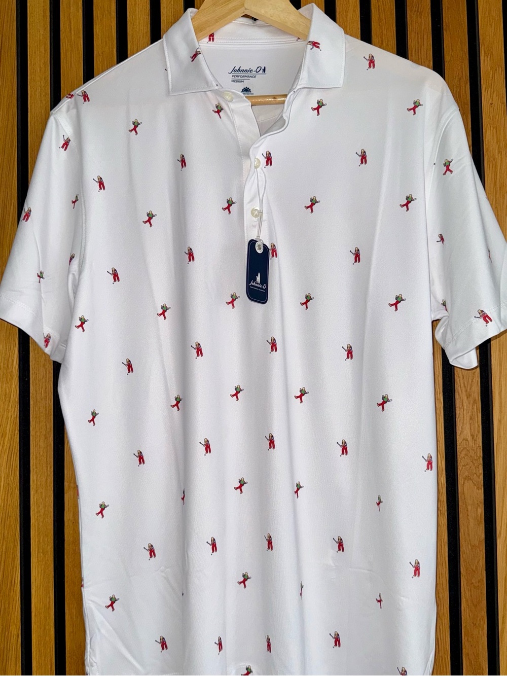 johnnie-O "Dancin" Performance Golf Polo Shirt - NWT
